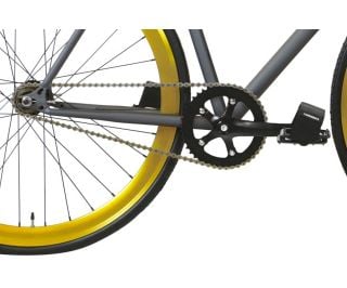 FabricBike Original Single Speed Bicycle - Graphite & Gold