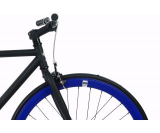 FabricBike Fixie / Singlespeed Fahrrad - Matte Black & Blue