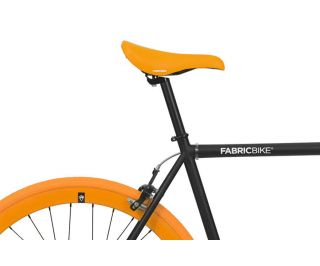 Bicicleta Fixie FabricBike Original Matte Black & Orange 3.0