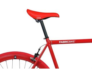 FabricBike Single Speed Bicycle - Red & Matte Black 2.0