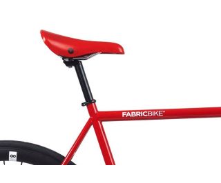 FabricBike Single Speed Bicycle - Red & Matte Black