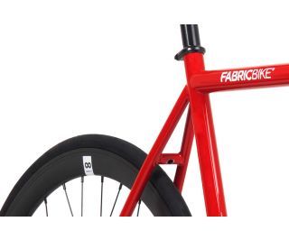 FabricBike Red & Matte Black Fixed Bike