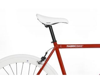 FabricBike Single Speed Bicycle - Red & White 2.0