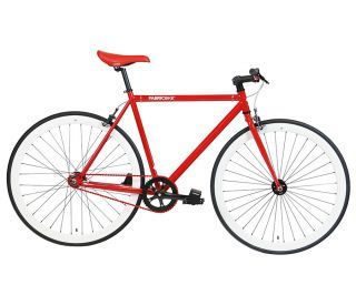 Fabric Red & White Fixed Bike