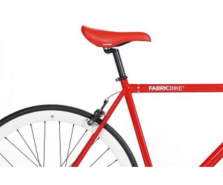 Fabric Red & White Fixed Bike