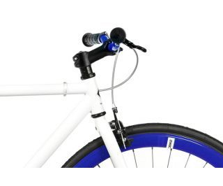 FabricBike Original Single Speed Cykel - White & Blue