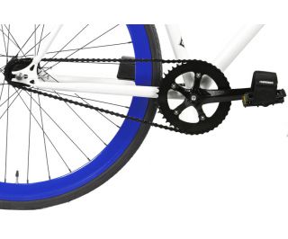 Bicicletta Fixie FabricBike White & Blue