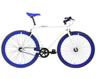 FabricBike Fixie / Singlespeed Fahrrad - White & Blue