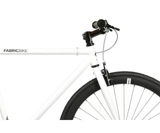 FabricBike Single Speed Bicycle - White & Black 3.0