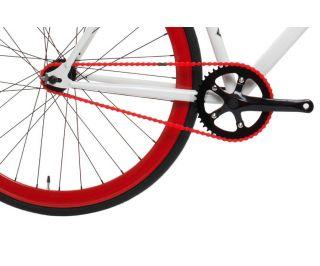 FabricBike Fixie Fiets - Wit & Rood