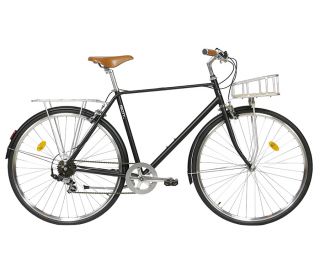 FabricBike City Classic 7 Speed Bicycle - Matte Black