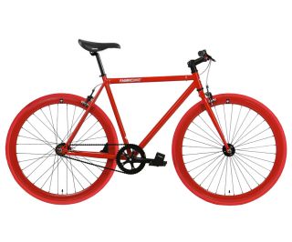 FabricBike Single Speed Bicycle - Fully Glossy Red