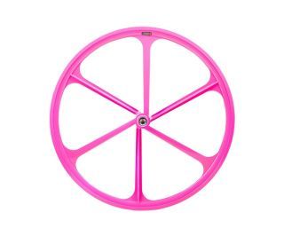 Teny Rim Six Spoke Fixie Front Wheel - Pink