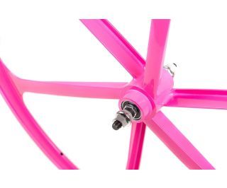 Teny Rim 6 Spoke Fixed Gear Voorwiel - Roze