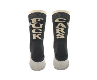 Rueda Fuck Cars Socken - schwarz/grau