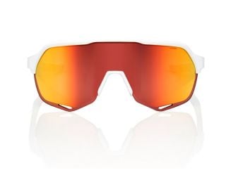 Gafas 100% S2 Soft Tact Off White - Lente espejada Rojo