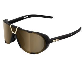 Gafas 100% Westcraft Soft Tact Negro Lente Espejada Oro