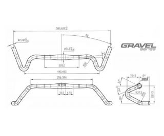 TFHPC Track Series Stuur 31.8 mm - Zwart