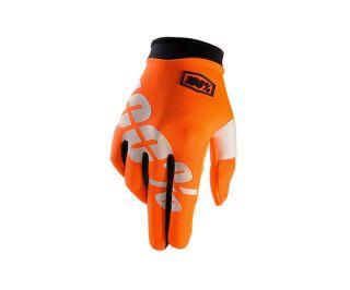 100% iTrack Handschuhe - orange/weiß