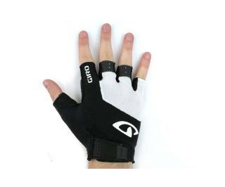 Giro Bravo Gel Halbfinger-Handschuhe - weiß/schwarz