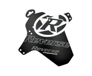 Reverse Logo Spatbord - Wit/Zwart