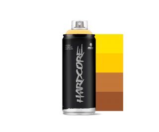 Bombe de peinture Montana MTN Hardcore Jaune/Marron