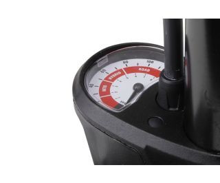 Eltin Stahl Manometer Standpumpe - schwarz