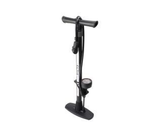 Eltin Plastic Gauge floor pump - Black