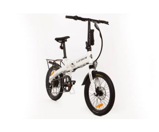 Bicicletta elettrica pieghevole Littium Ibiza Dogma 04 10,4AH Bianco