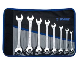 Unior 110/1CT Open End Wrench Set 8 pieces with roll bag