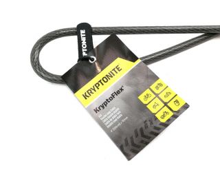 Kryptonite KryptoFlex 410 Kabellås Double Loop Sølv