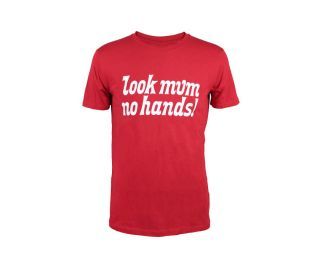 Look Mum No Hands! T-Shirt - rot/weiß