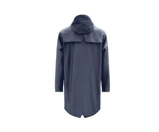 Rains Long Jacket Fietsjas - Blauw