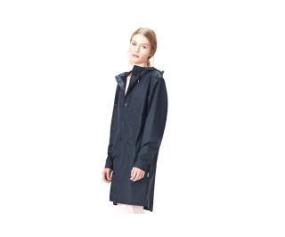 Rains Long Jacket Fietsjas - Blauw