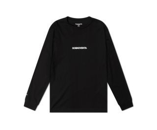 Dosnoventa Logo lange Ärmel T-Shirt - Schwarz