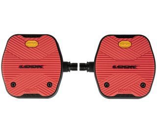 Look Geo City Grip Platform Pedals - Red