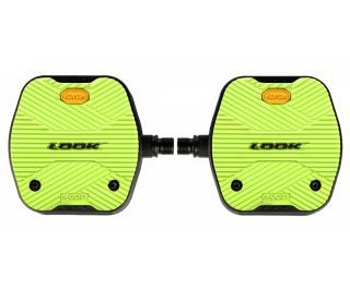 Look Geo City Grip Platform Pedals - Lime