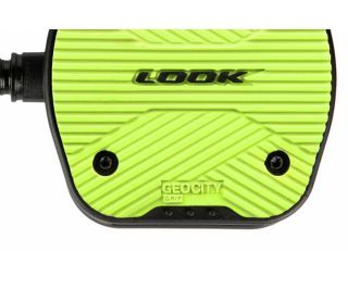 Look Geo City Grip Platform Pedals - Lime