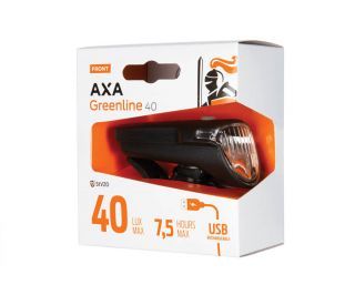 Luce anteriore AXA Greenline 40 lux Nero