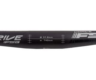 Cintre FSA V-Drive MTB Flat 740 mm 31.8 mm Noir