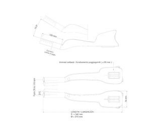 Prolunghe Manubrio Deda Jet Two Clip-On 31.7 mm 340 mm Nero