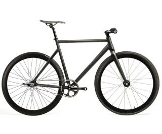 Santafixie Raval Fixie Fiets - Matte Black 40mm 3 Speeds