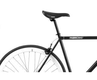FabricBikesort / hvid Fixie-cykel