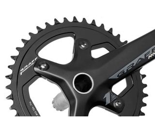 Miche Graff One 165mm Crankset - Black