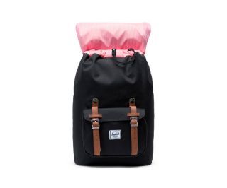 Herschel Little America Rugzak Black Tan Mid Volume