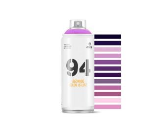 Bombe de peinture Aeorsol Mauve Fluo 400 mL, Peinture discount