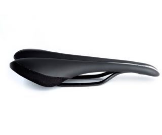 Selle Essax MX Acier 132mm Noir-Blanc