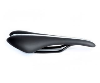 Selle Essax MX R Acier 132mm Noir-Blanc