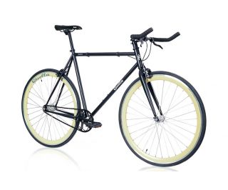 Bicicletta fixie Quella Nero Crema