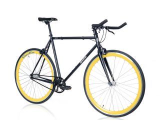 Quella Nero Fixie / Singlespeed Fahrrad - Gelb